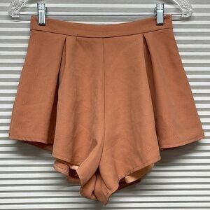 Showpo Peach Apricot High Waist Shorts Size 8